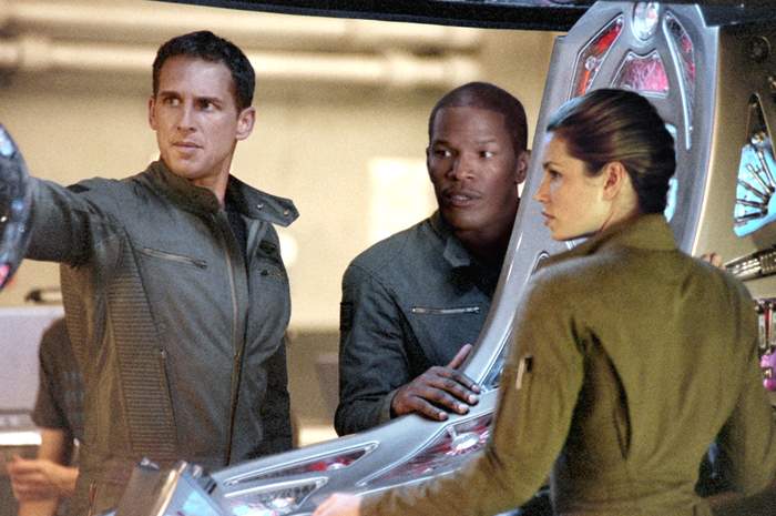 Josh Lucas, Jamie Foxx and Jessica Biel in Columbia Pictures' Stealth (2005)