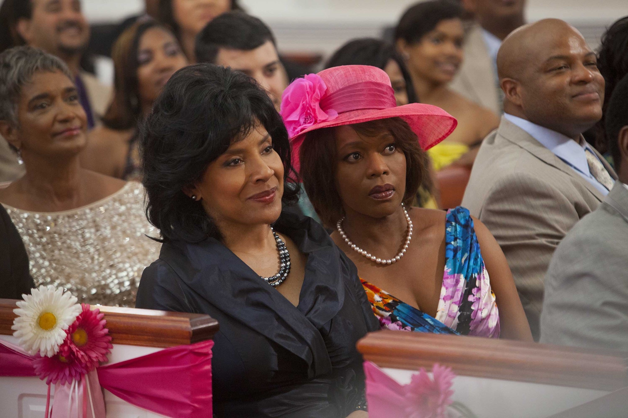 Phylicia Rashad stars as Clairee and Alfre Woodard stars as Ouiser in Lifetime Movie Network's Steel Magnolias (2012)