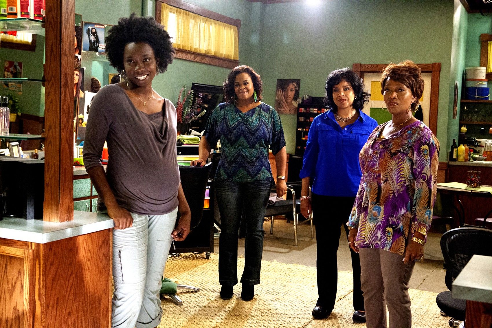 Adepero Oduye, Jill Scott, Phylicia Rashad and Alfre Woodard in Lifetime Movie Network's Steel Magnolias (2012)