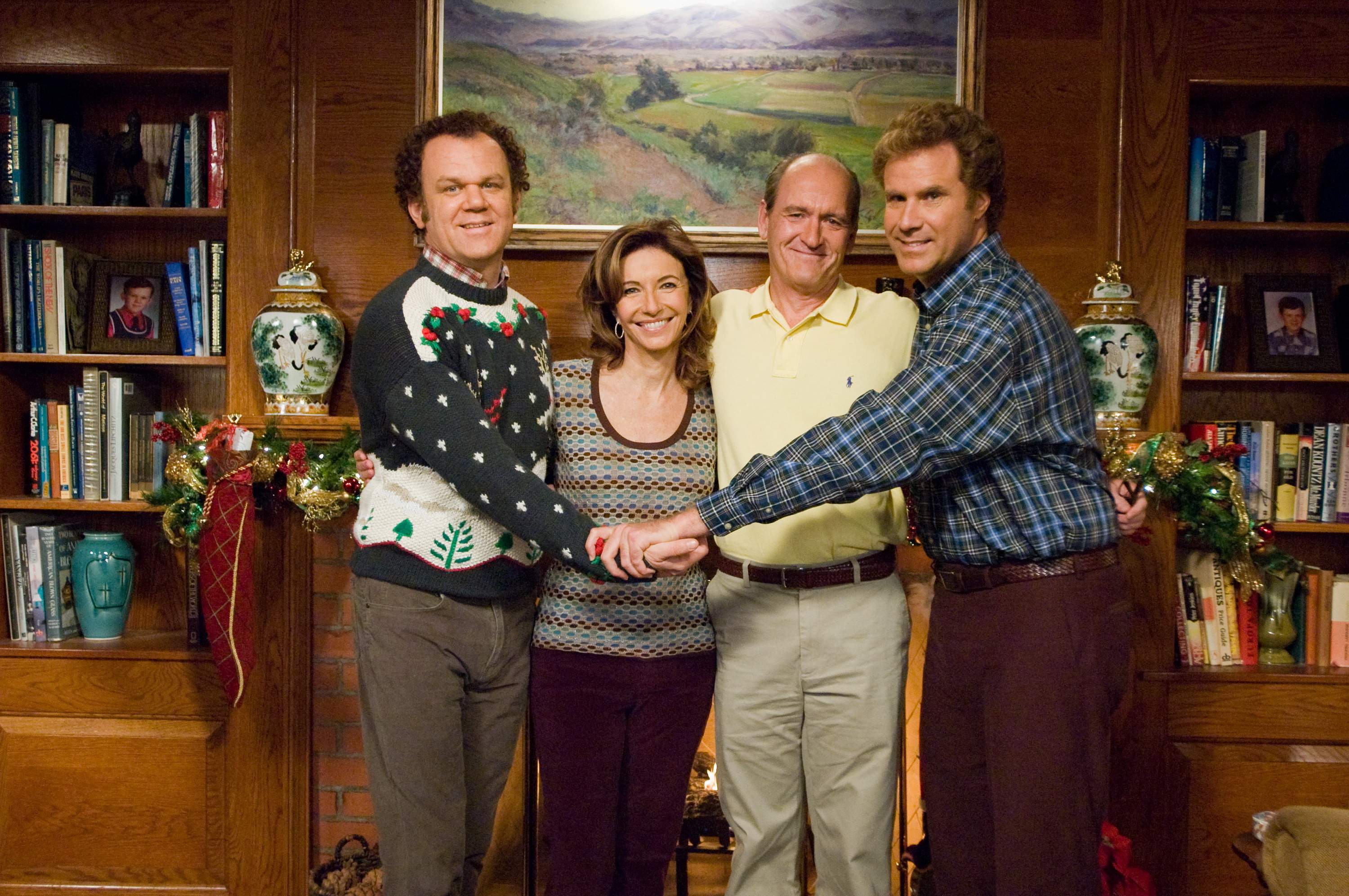 (L-R) John C. Reilly, Mary Steenburgen, Richard Jenkins and Will Ferrell star in Columbia Pictures' comedy STEP BROTHERS (2008).