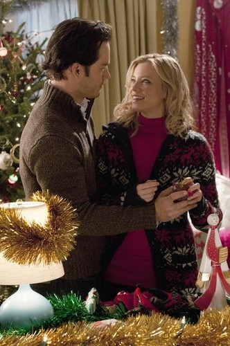 Mark-Paul Gosselaar and Amy Smart stars as Kate Stanton in ABC Family's 12 Dates of Christmas (2012)