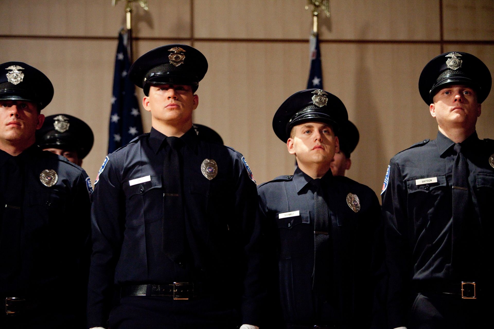 Channing Tatum stars as Jenko and Jonah Hill stars as Schmidt in Columbia Pictures' 21 Jump Street (2012)