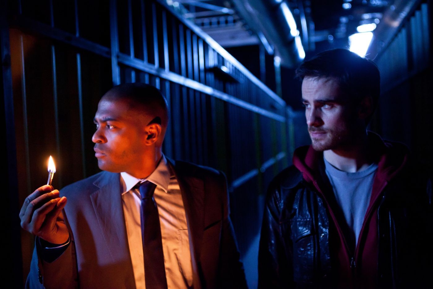 Noel Clarke stars as Charlie and Colin O'Donoghue stars as Mark in Magnet Releasing's Storage 24 (2013)