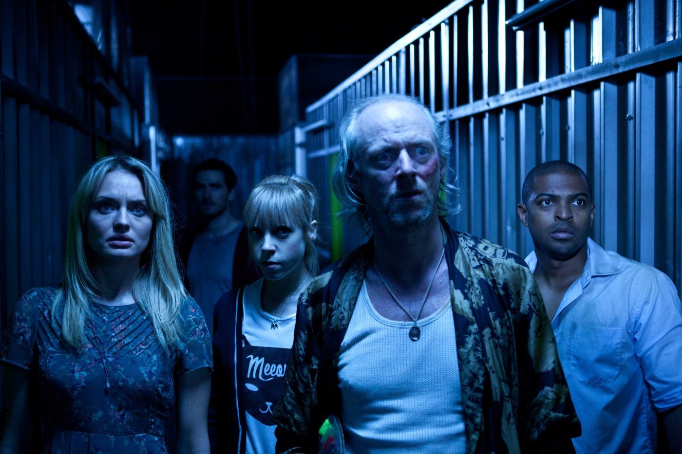 Laura Haddock, Antonia Campbell-Hughes, Ned Dennehy and Noel Clarke in Magnet Releasing's Storage 24 (2012)