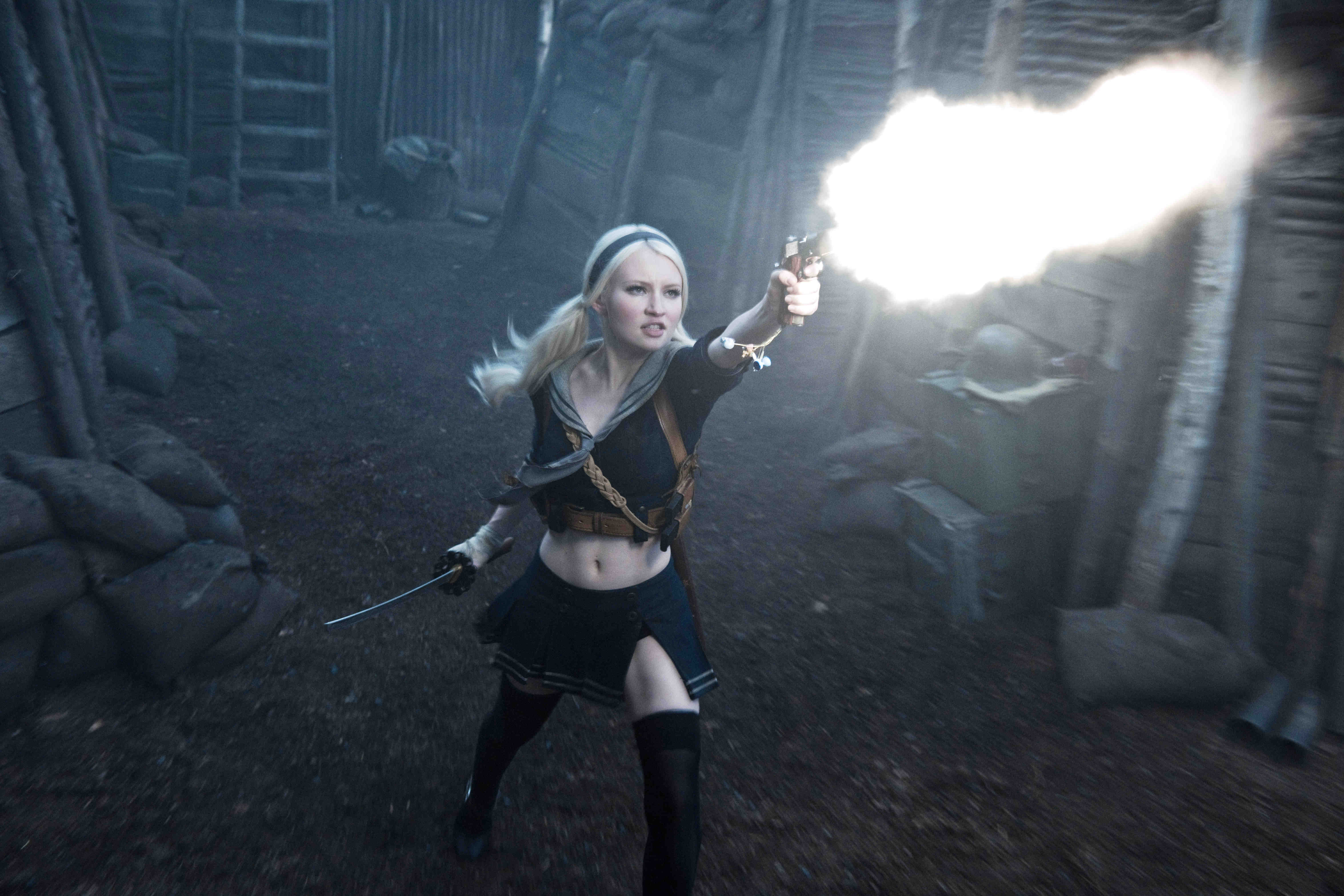 Emily Browning stars as Baby Doll in Warner Bros. Pictures' Sucker Punch (2011). Photo credit by: Clay Enos.