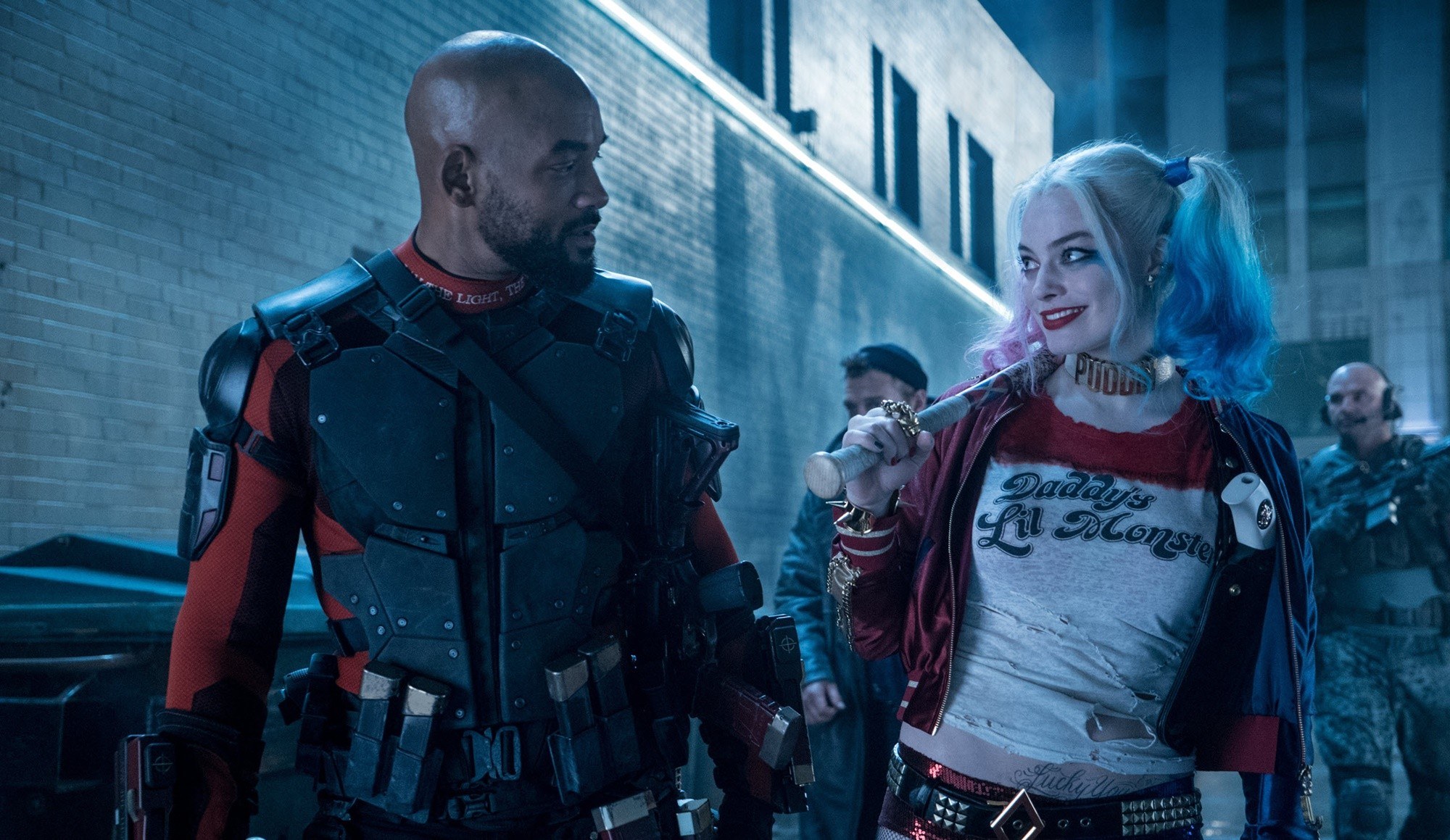 Will Smith stars as Floyd Lawton/Deadshot and Margot Robbie stars as Dr. Harleen F. Quinzel/Harley Quinn in Warner Bros. Pictures' Suicide Squad (2016)