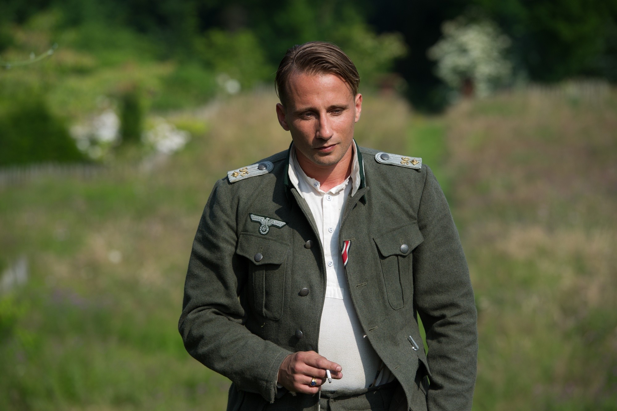 Matthias Schoenaerts stars as Bruno von Falk in The Weinstein Company's Suite Francaise (2015)