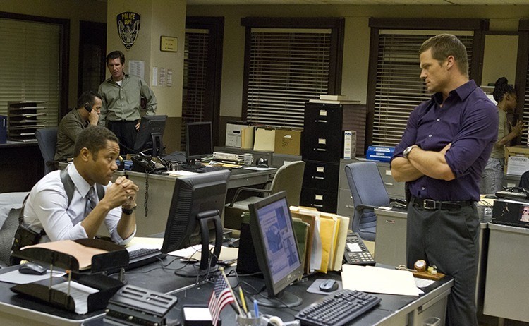 Cuba Gooding Jr. stars as Detective Callendar and Bailey Chase stars as Detective Michael Lyons in Lionsgate Home Entertainment's Summoned (2013)