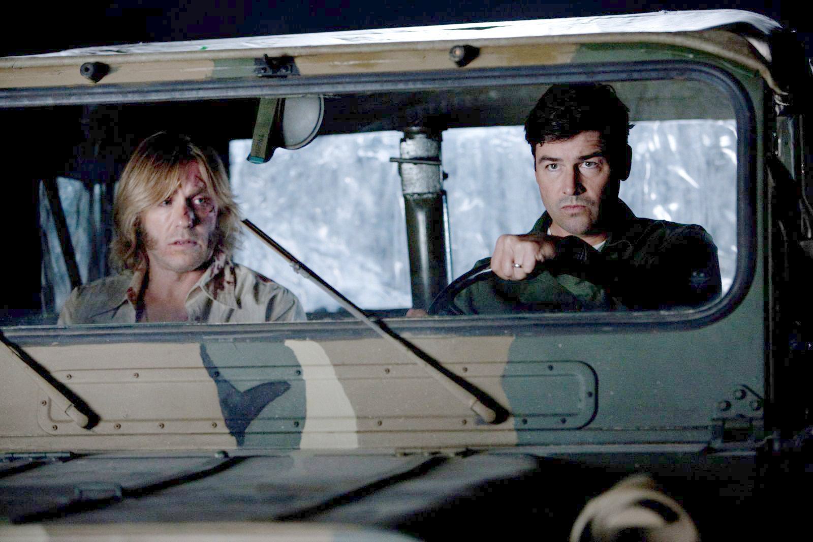 Ron Eldard stars as Louis Dainard and Kyle Chandler stars as Jackson Lamb in Paramount Pictures' Super 8 (2011). Photo credit by Francois Duhamel.