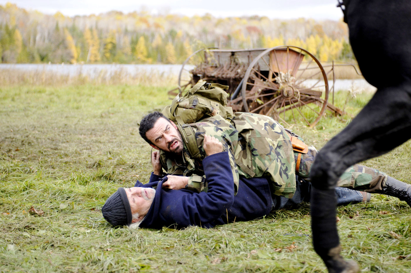 Kenneth Welsh stars as Patrick O'Flynn and Alan Van Sprang stars as Sarge 'Nicotine' Crocket in Artfire Films' Survival of the Dead (2010)