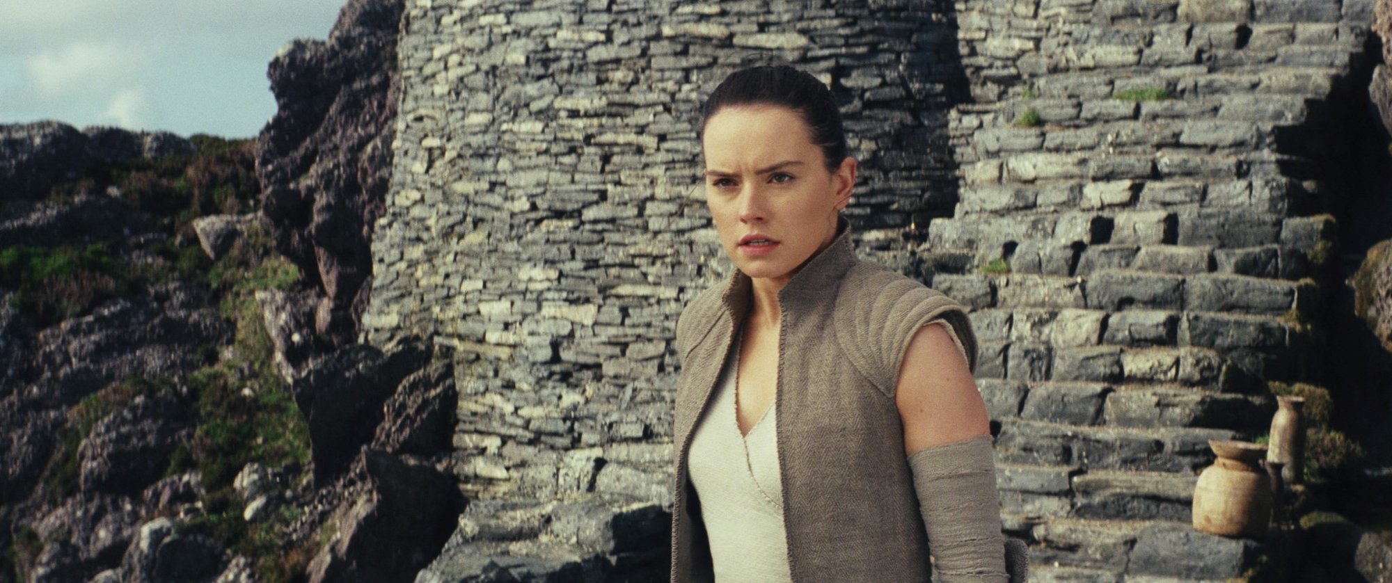 Daisy Ridley stars as Rey in Walt Disney Pictures' Star Wars: The Last Jedi (2017)