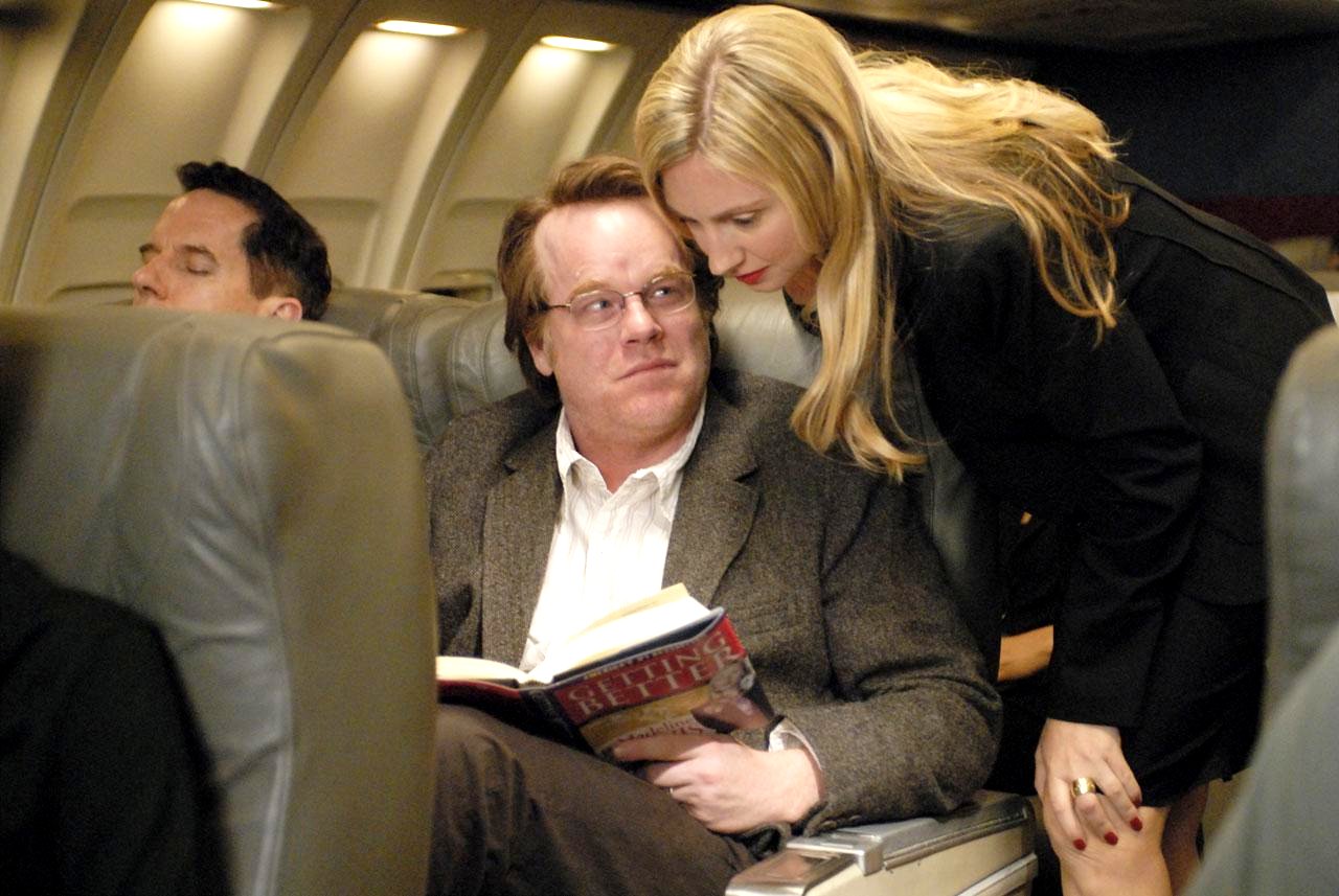 Philip Seymour Hoffman stars as Caden Cotard and Hope Davis stars as Madeleine Gravis in Sony Pictures Classics' Synecdoche, New York (2008)