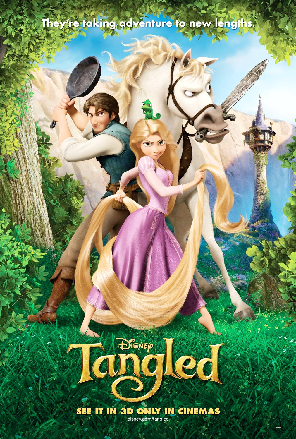 Poster of Walt Disney Pictures' Tangled (2010)