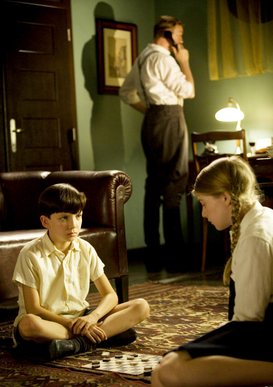 Asa Butterfield stars as Bruno and Amber Beattie stars as Gretel in Miramax Films' The Boy in the Striped Pajamas (2008)