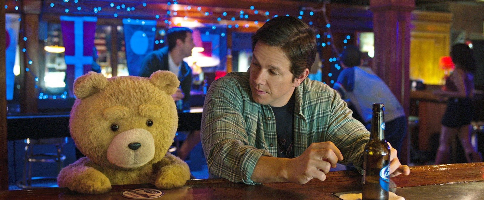 Ted and Mark Wahlberg (stars as John) in Universal Pictures' Ted 2 (2015)
