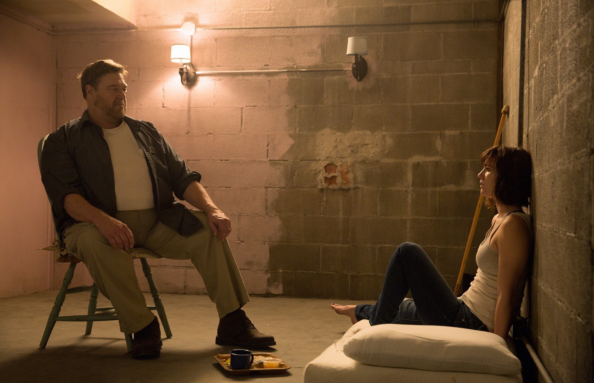 John Goodman stars as Howard and Mary Elizabeth Winstead stars as Michelle in Paramount Pictures' 10 Cloverfield Lane (2016)