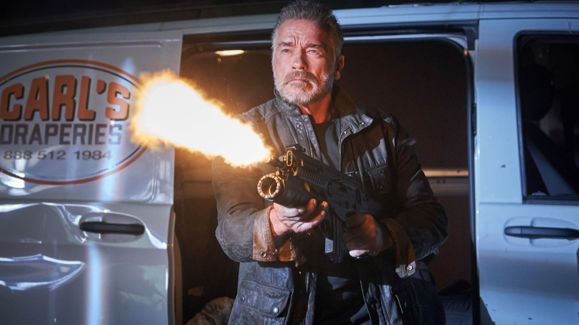 Arnold Schwarzenegger stars as The Terminator in Paramount Pictures' Terminator: Dark Fate (2019)