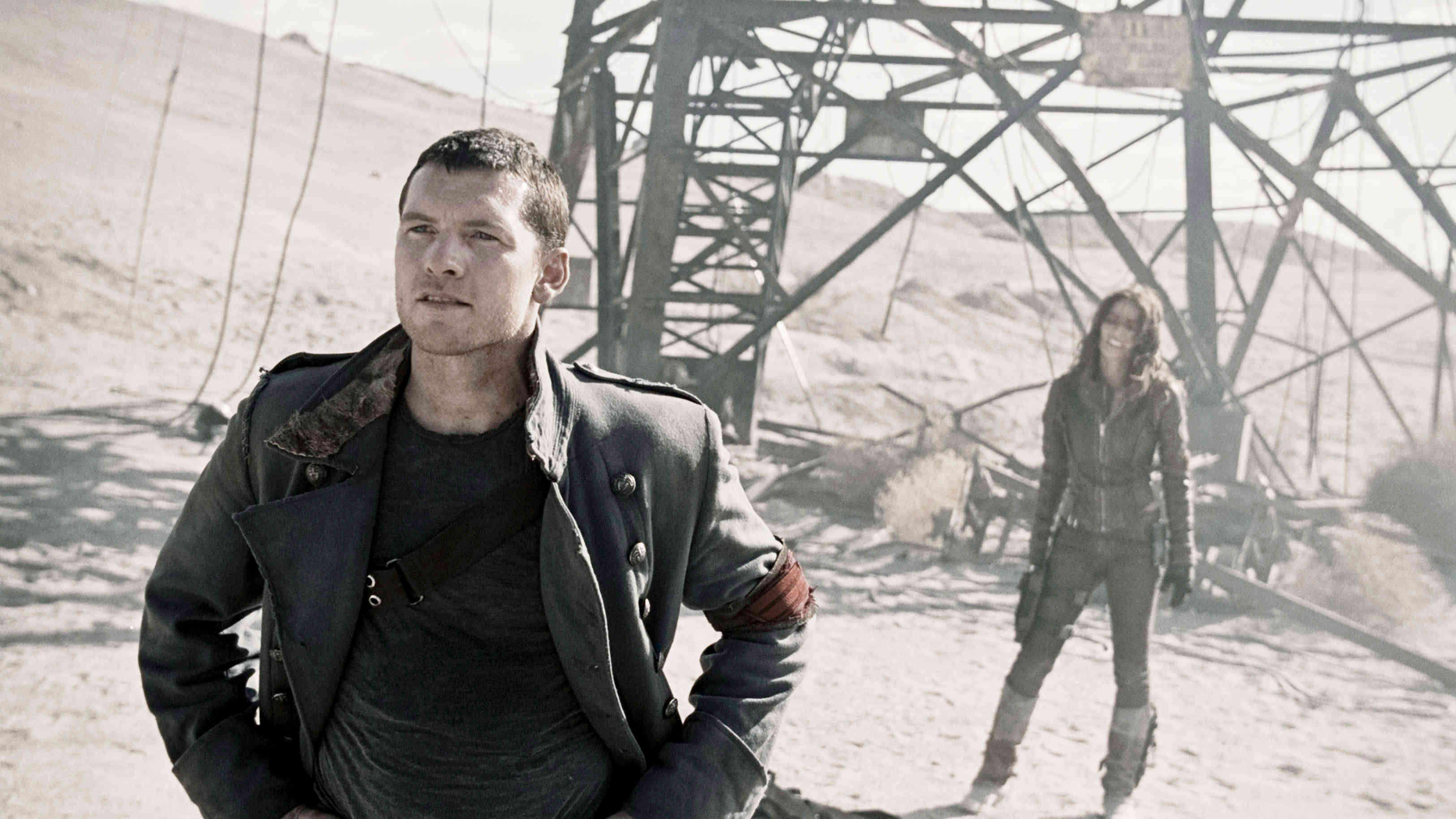 Sam Worthington stars as Marcus Wright and Moon Bloodgood stars as Blair Williams in Warner Bros. Pictures' Terminator Salvation (2009)