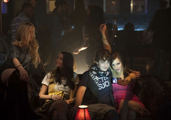 Claire Julien, Katie Chang, Israel Broussard and Emma Watson in A24's The Bling Ring (2013)
