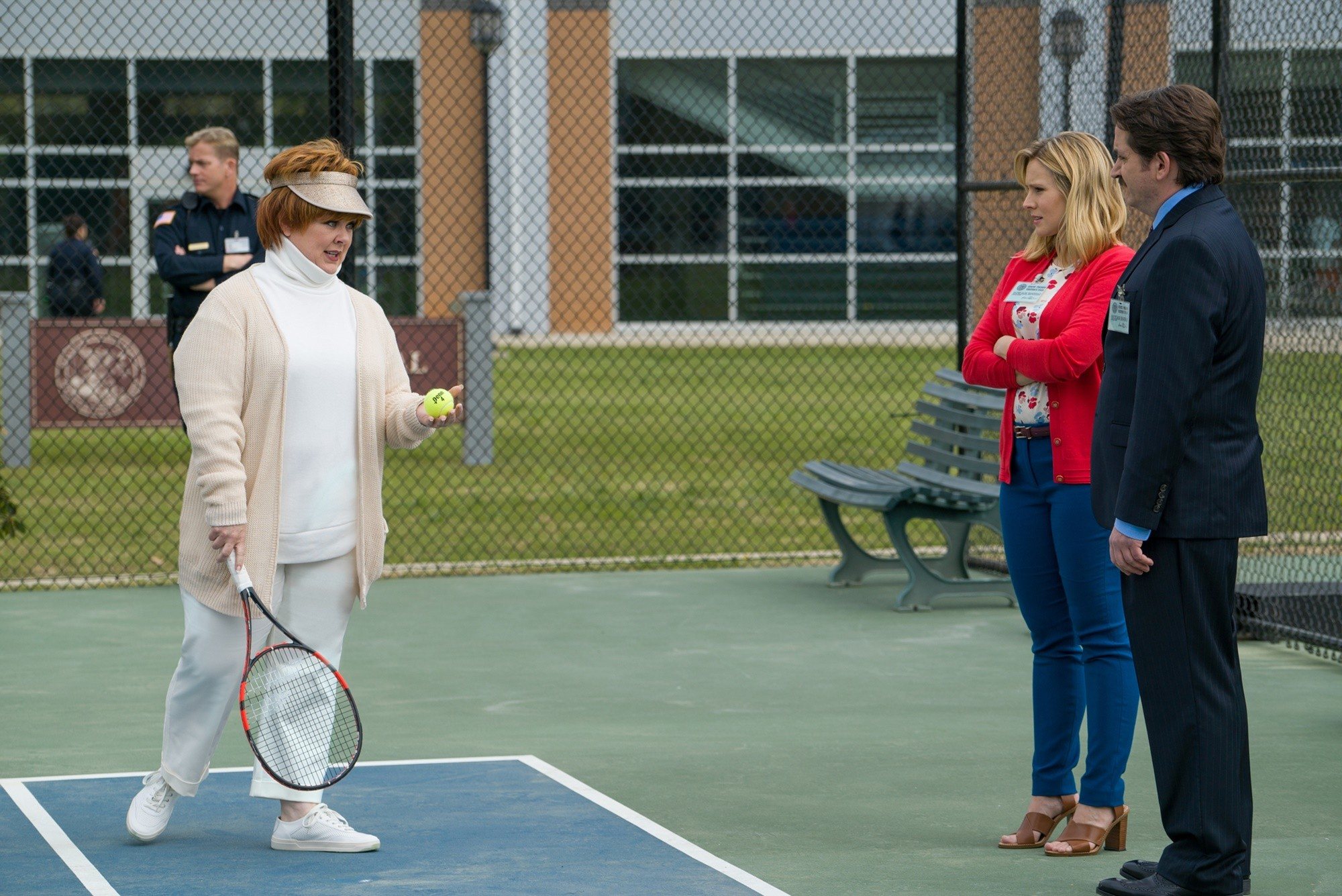 Melissa McCarthy, Kristen Bell and Ben Falcone in Universal Pictures' The Boss (2016)