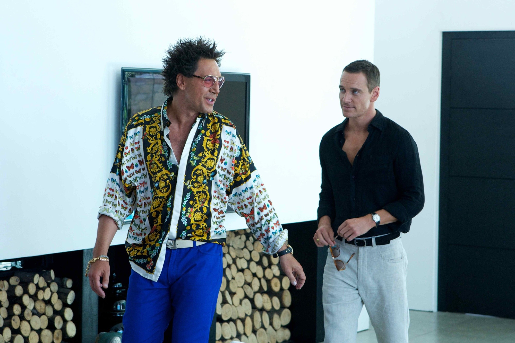 Javier Bardem stars as Reiner and Michael Fassbender stars as The Counselor in 20th Century Fox's The Counselor (2013)