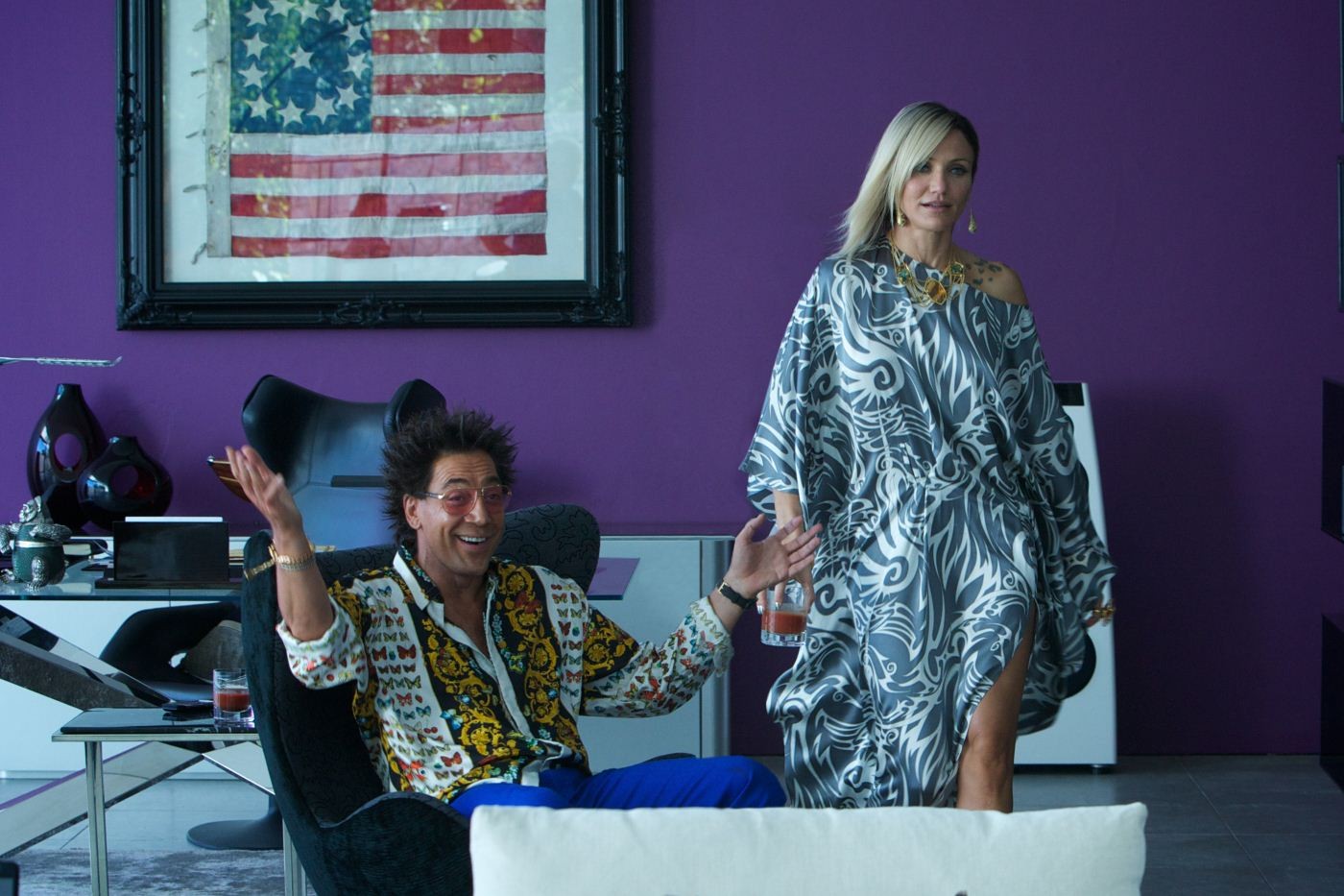 Javier Bardem stars as Reiner and Cameron Diaz stars as Malkina in 20th Century Fox's The Counselor (2013)