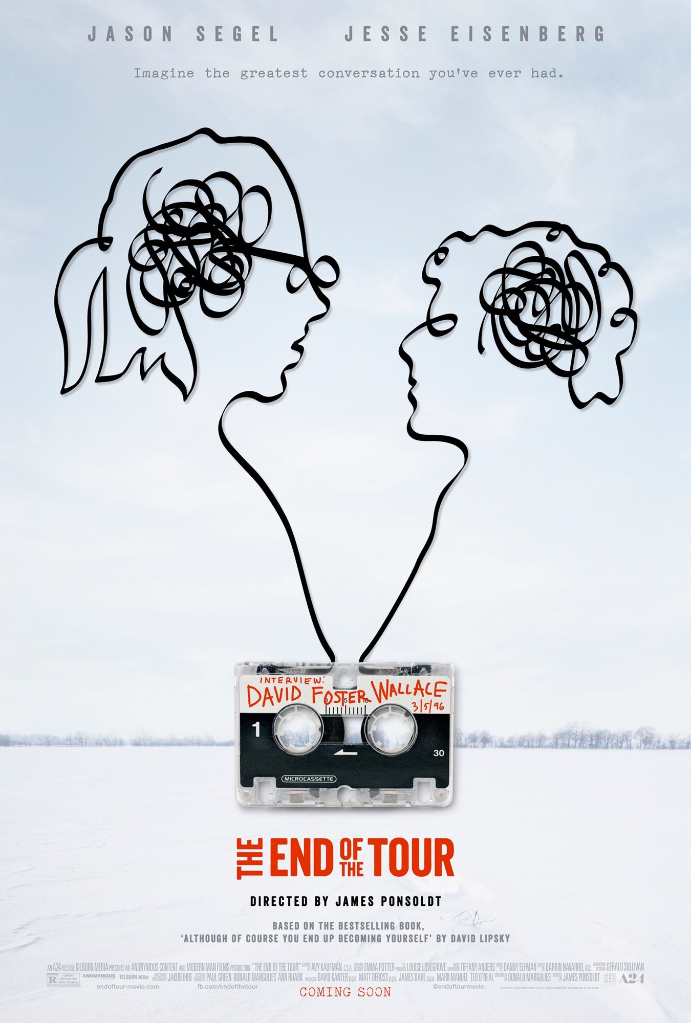Poster of A24's The End of the Tour (2015)