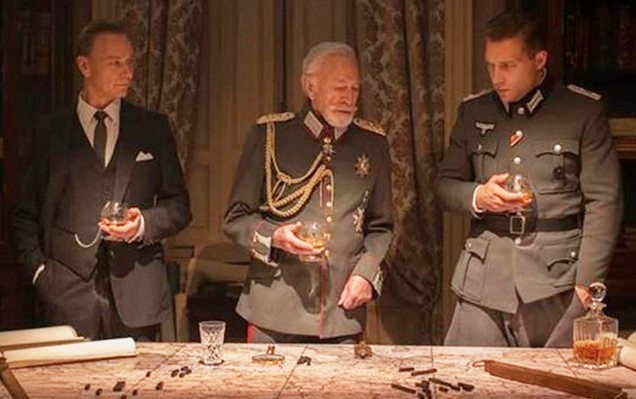 Ben Daniels, Christopher Plummer and Jai Courtney in A24's The Exception (2017)