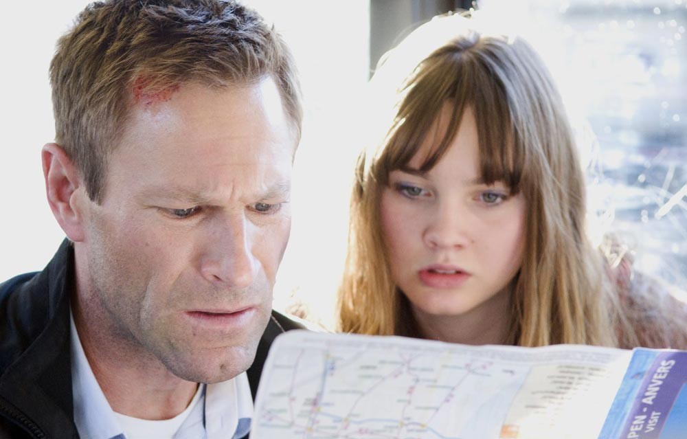 Aaron Eckhart stars as Ben Logan and Liana Liberato stars as Amy in Radius-TWC's Erased (2013)