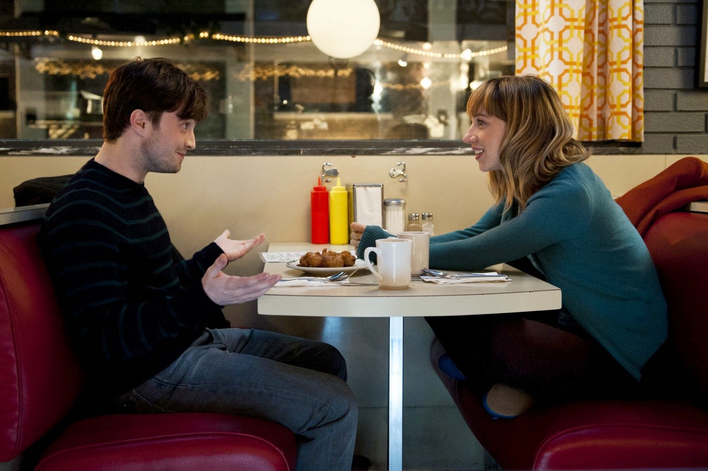 Daniel Radcliffe stars as Wallace and Zoe Kazan stars as Chantry in CBS Films' in What If (2014)