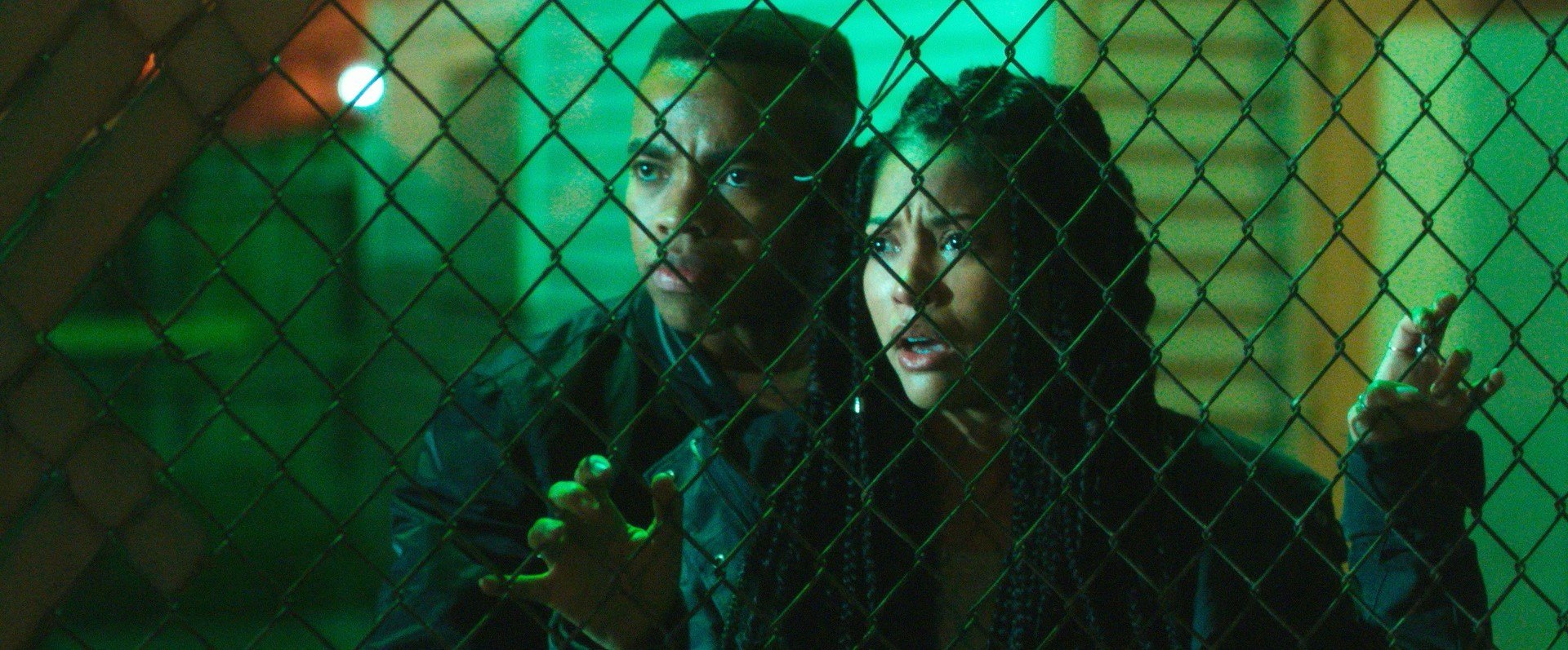 Joivan Wade and Melonie Diaz in Universal Pictures' The First Purge (2018)