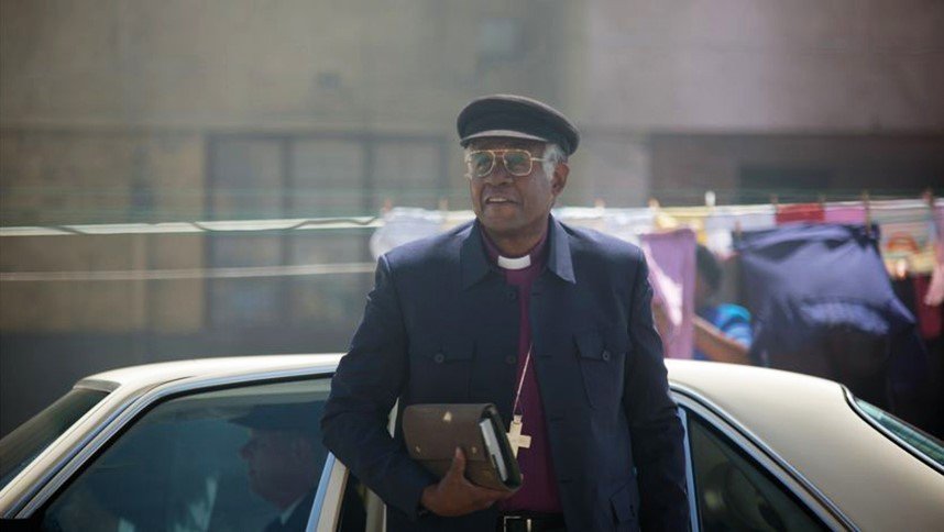 Forest Whitaker stars as Desmond Tutu in Saban Films' The Forgiven (2018)