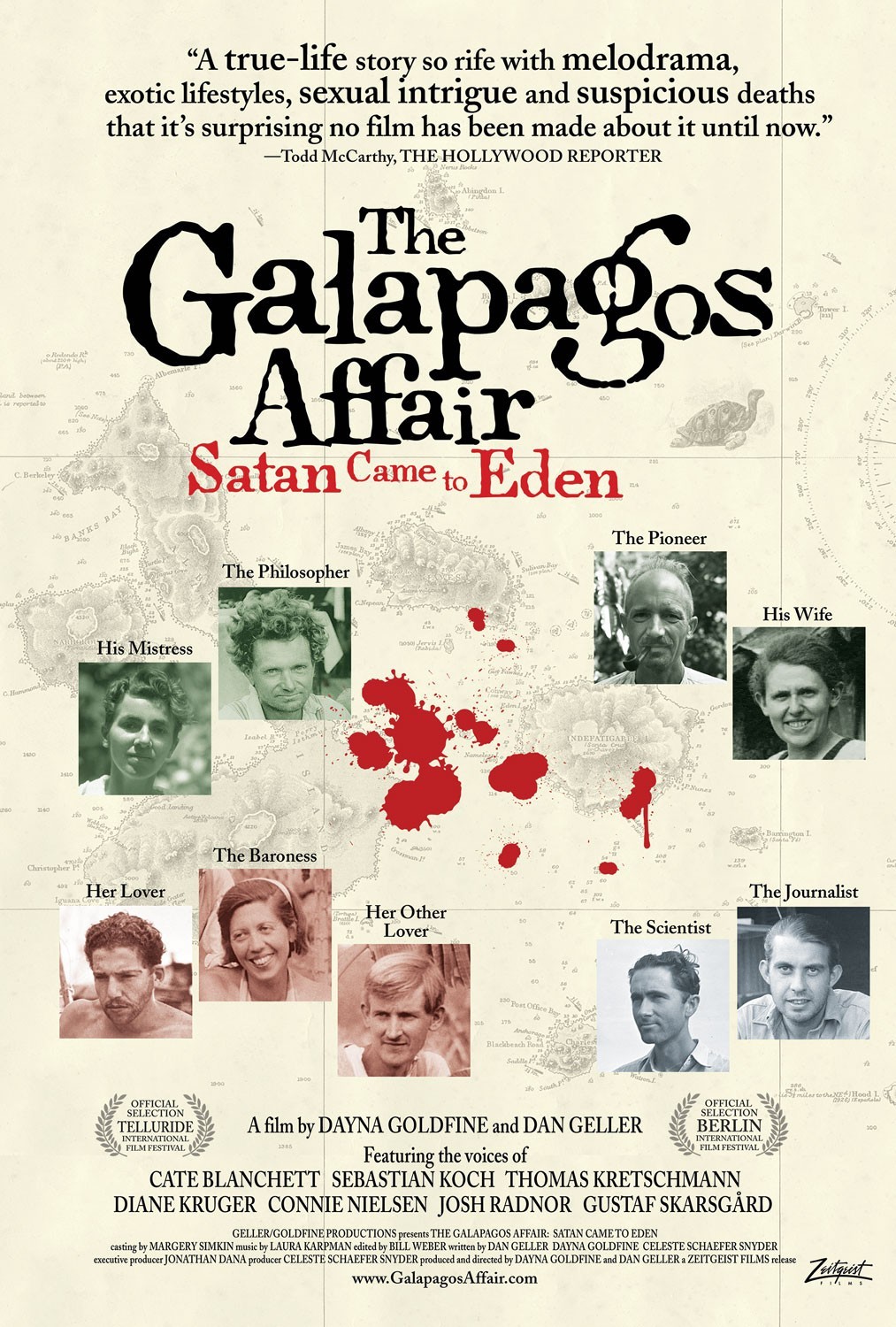 Poster of Zeitgeist Films' The Galapagos Affair: Satan Came to Eden (2014)