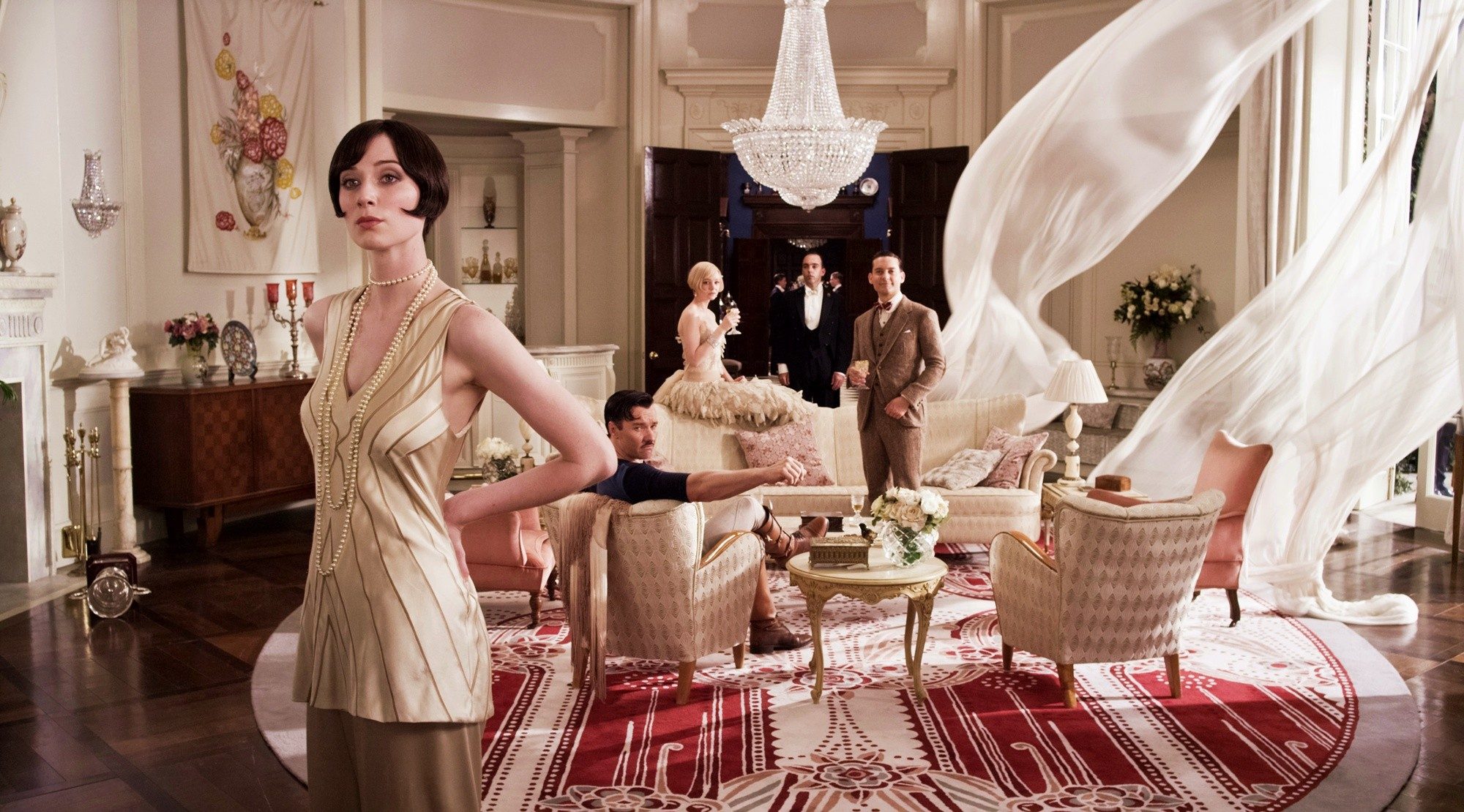 Elizabeth Debicki, Joel Edgerton, Carey Mulligan and Tobey Maguire in Warner Bros. Pictures' The Great Gatsby (2013)