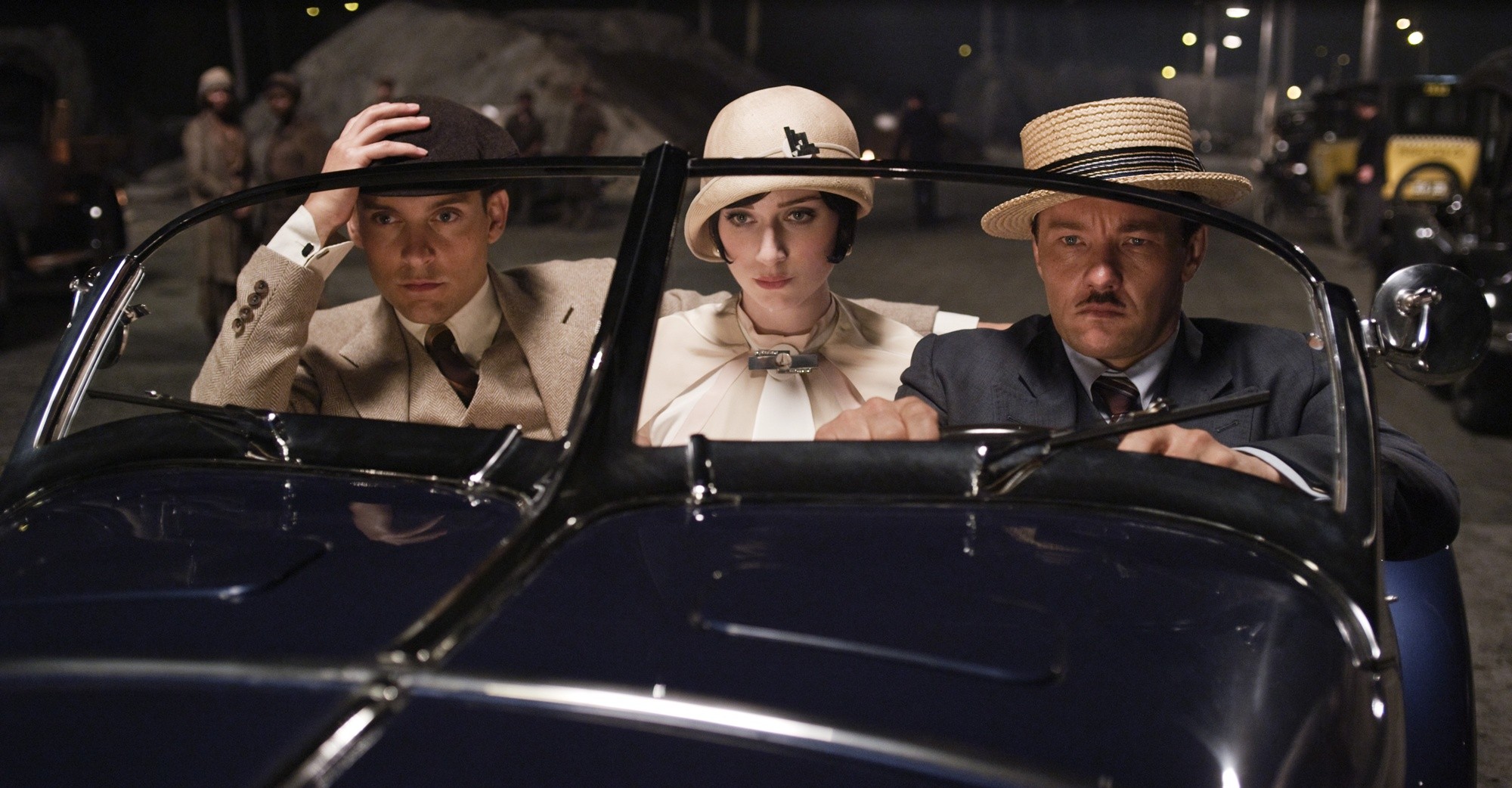 Tobey Maguire, Elizabeth Debicki and Joel Edgerton in Warner Bros. Pictures' The Great Gatsby (2013)
