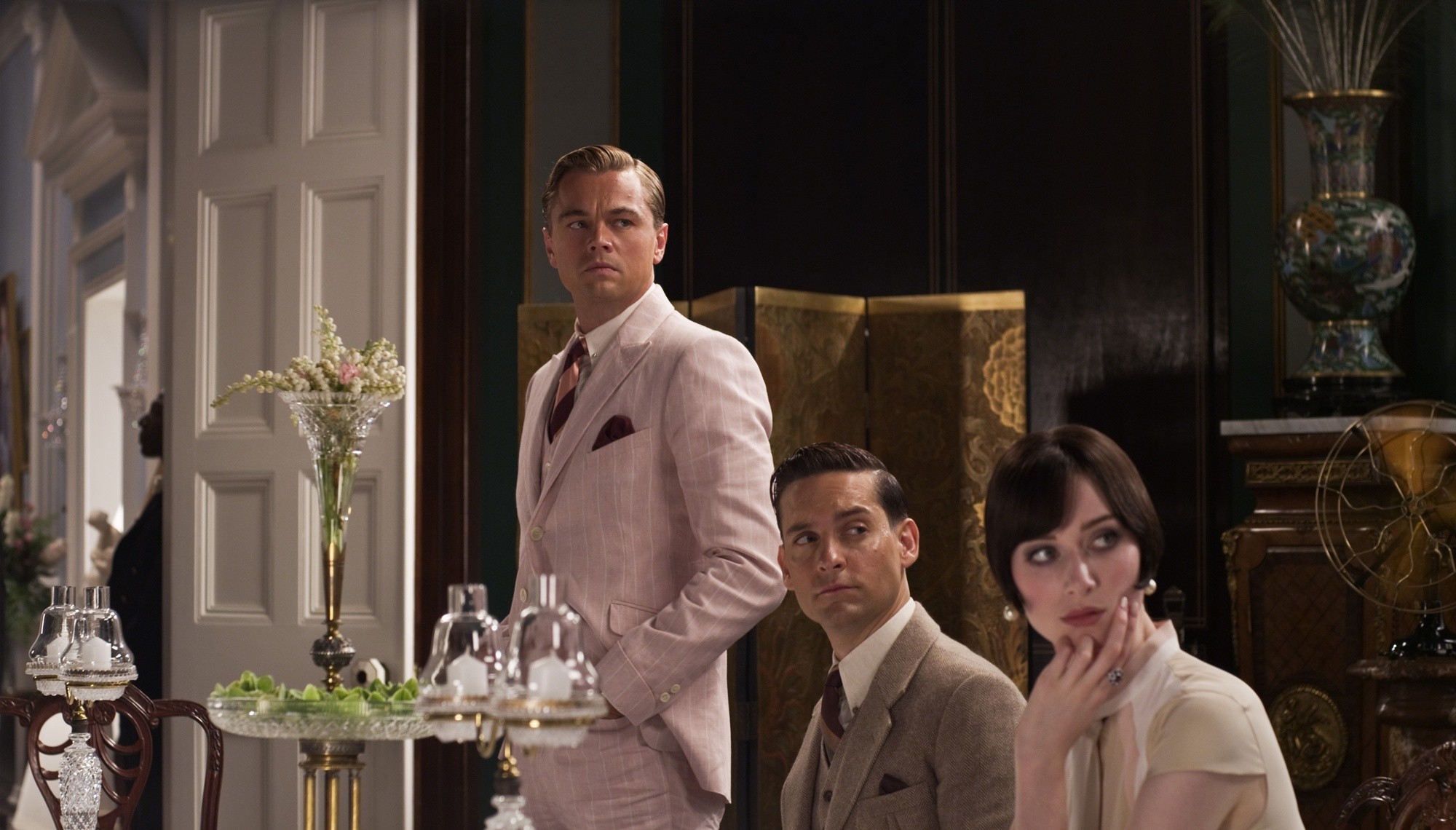 Leonardo DiCaprio, Tobey Maguire and Isla Fisher in Warner Bros. Pictures' The Great Gatsby (2013)