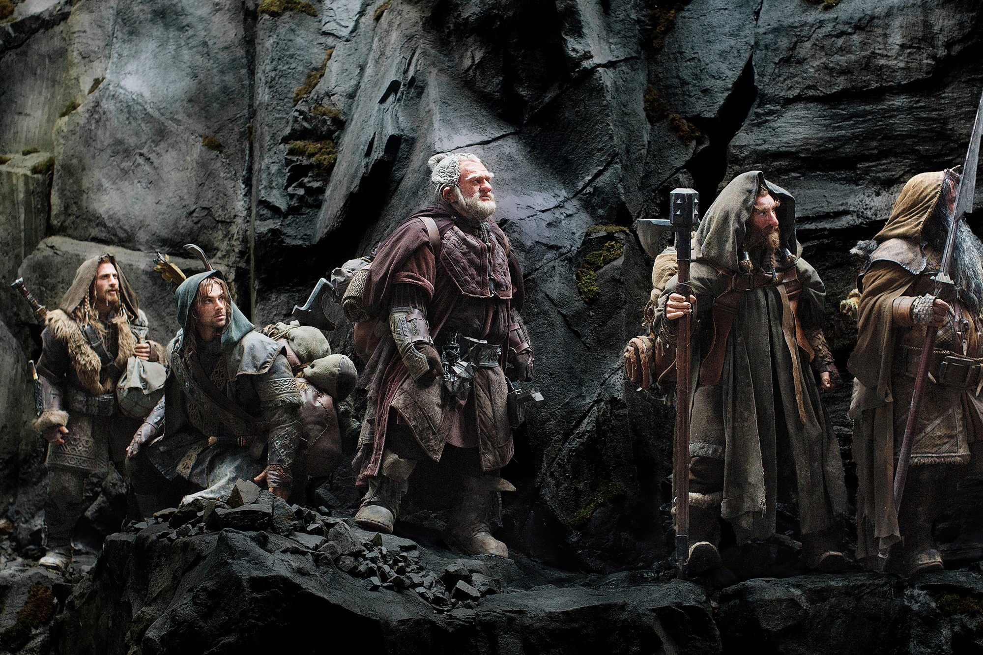 Dean O'Gorman, Mark Hadlow, Peter Hambleton and William Kircher in Warner Bros. Pictures' The Hobbit: An Unexpected Journey (2012)