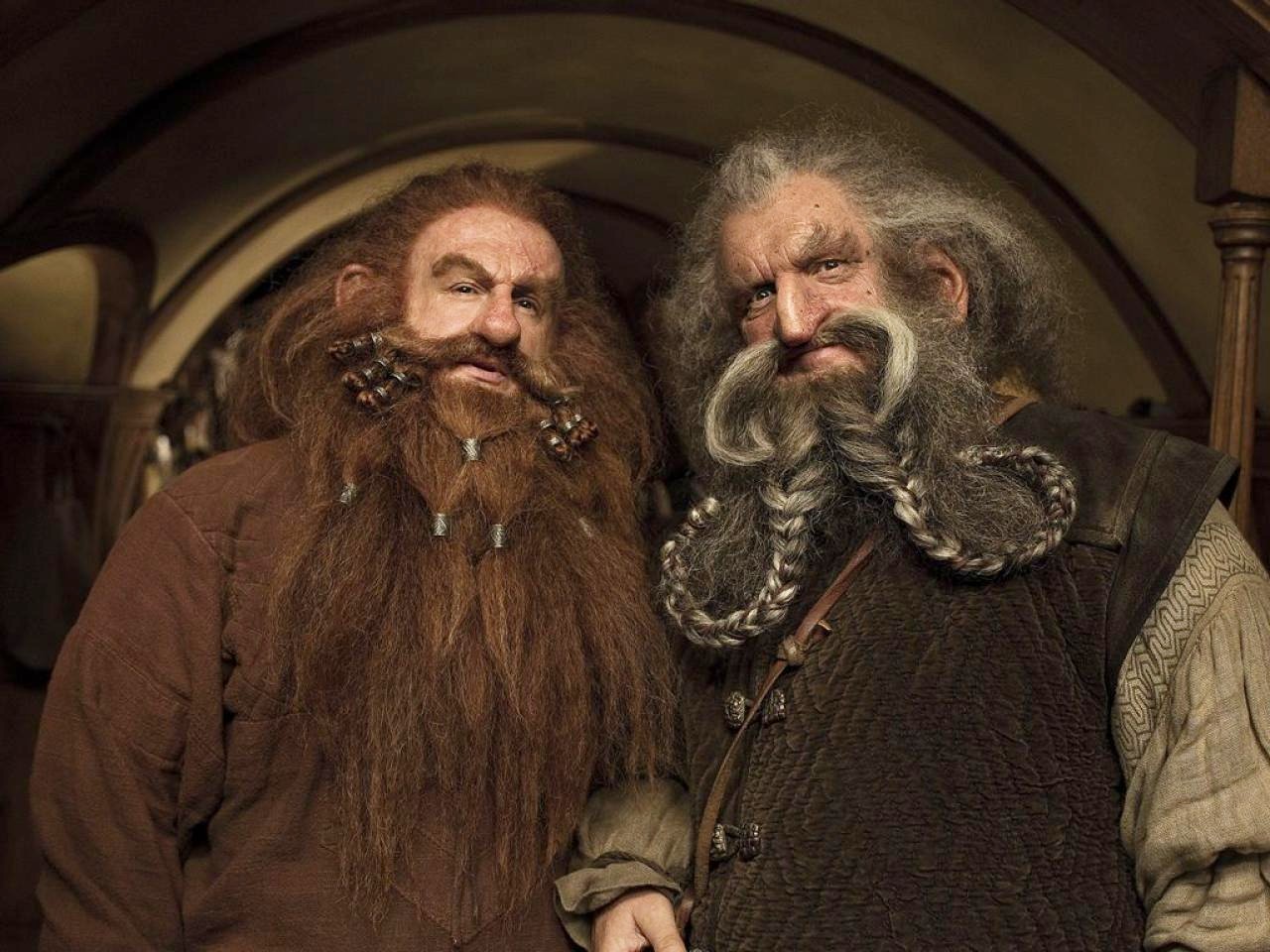 Peter Hambleton stars as Gloin and John Callen stars as Oin  in Warner Bros. Pictures' The Hobbit: An Unexpected Journey (2012)