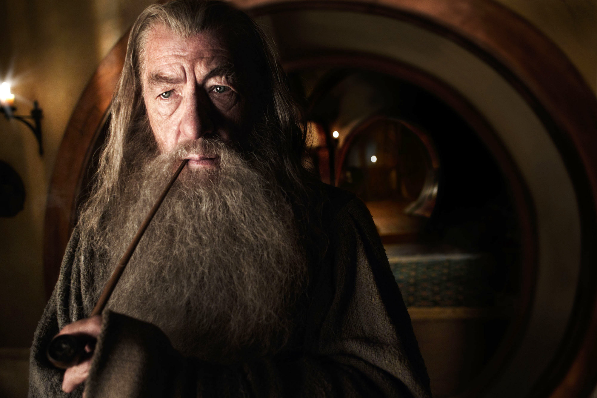 Ian McKellen stars as Gandalf in Warner Bros. Pictures' The Hobbit: An Unexpected Journey (2012)