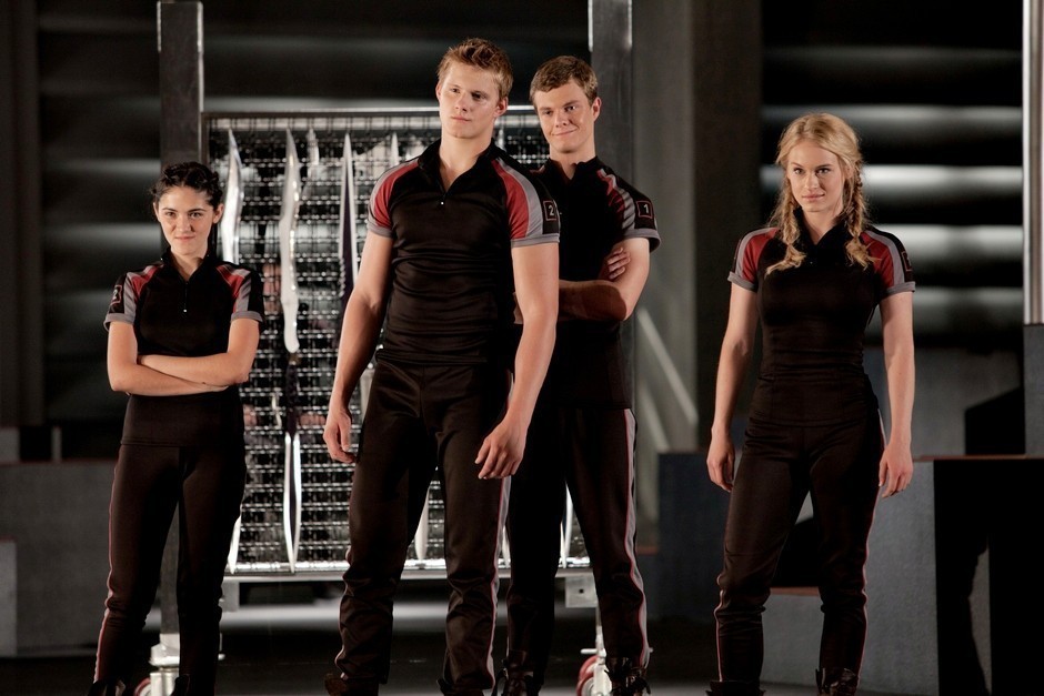 Isabelle Fuhrman, Alexander Ludwig, Jack Quaid and Leven Rambin in Lionsgate Films' The Hunger Games (2012)