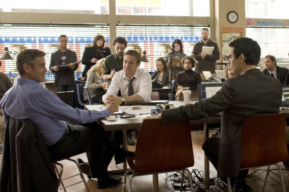George Clooney, Ryan Gosling and Max Minghella in Columbia Pictures' The Ides of March (2011)