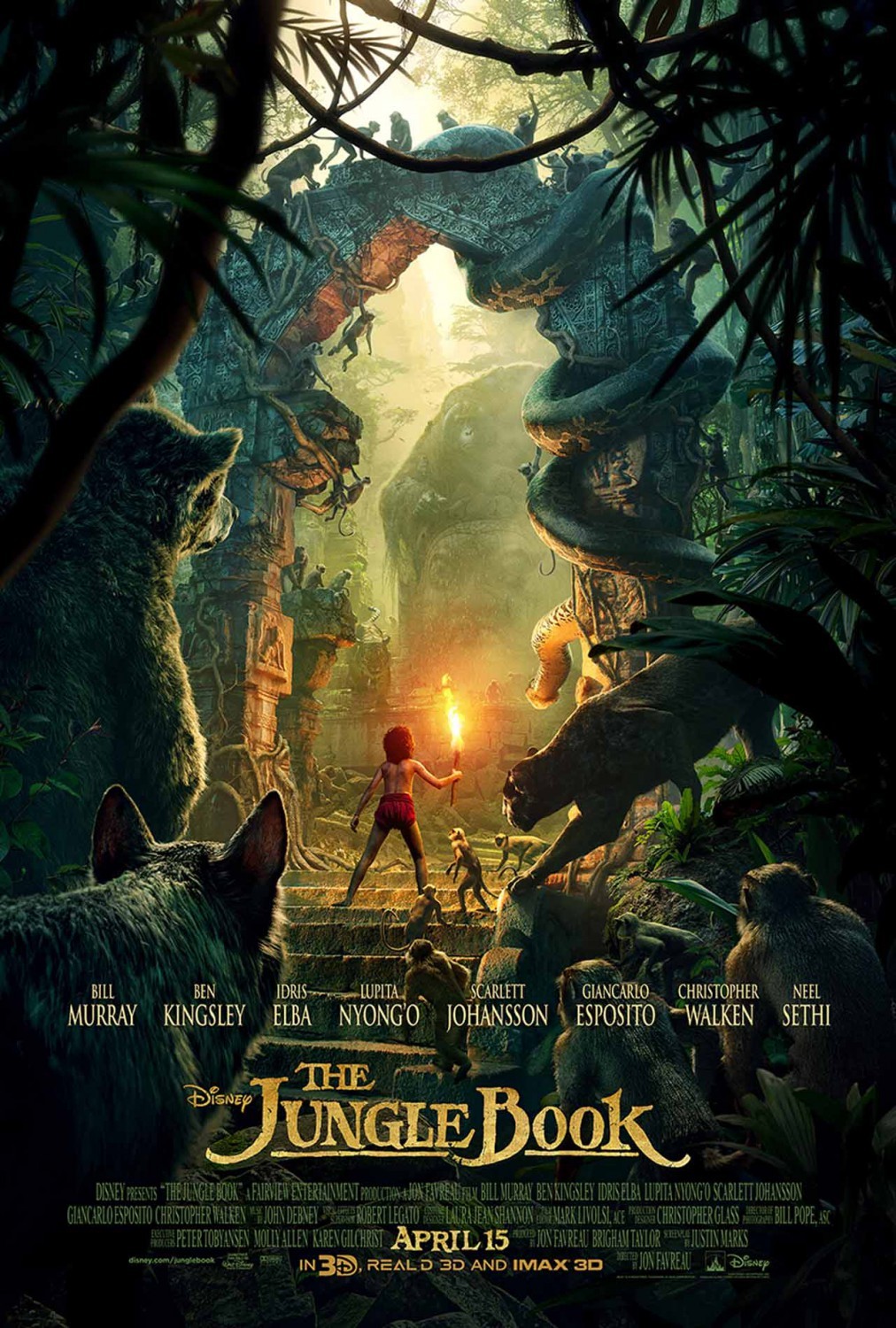 Poster of Walt Disney Pictures' The Jungle Book (2016)
