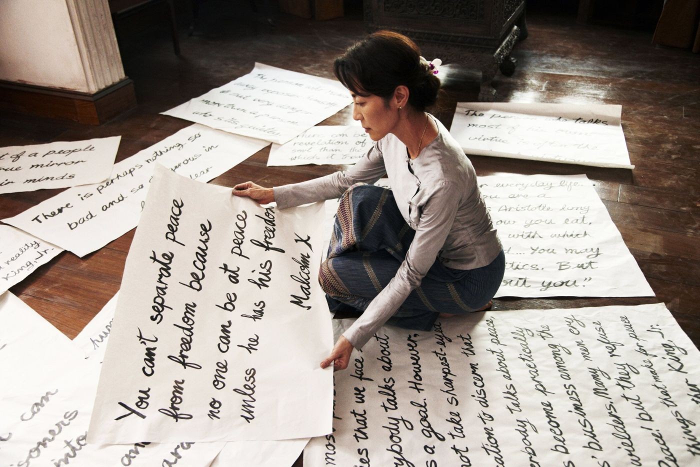 Michelle Yeoh stars as Aung San Suu Kyi in Cohen Media Group's The Lady (2012)