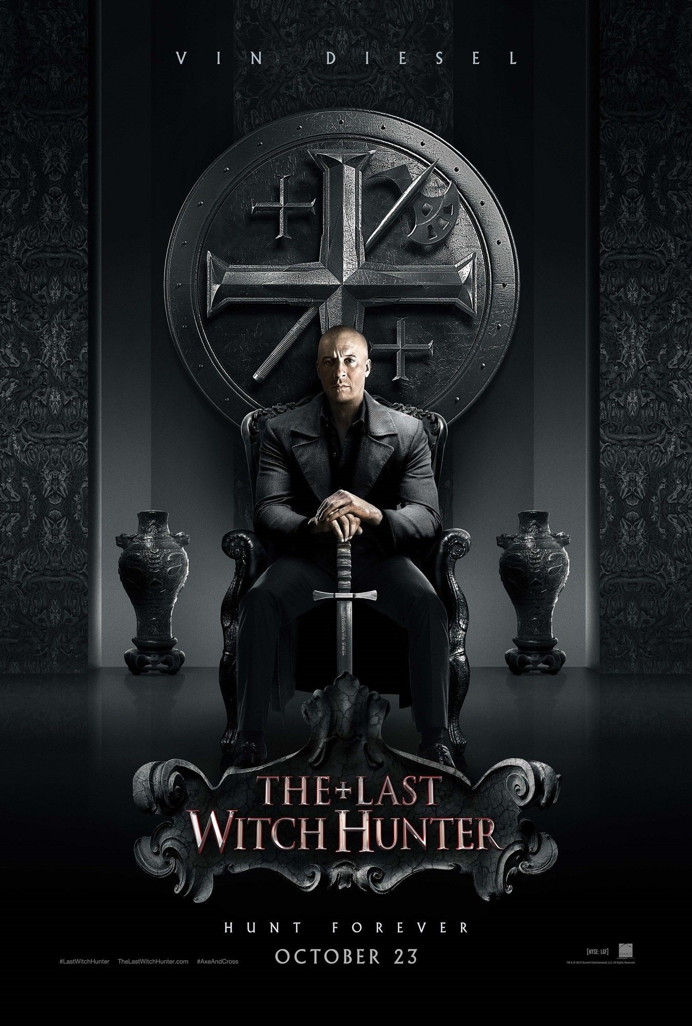 Poster of Summit Entertainment's The Last Witch Hunter (2015)