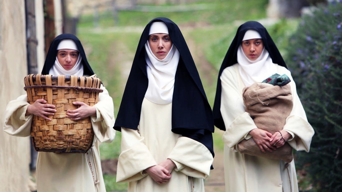 Kate Micucci, Alison Brie and Aubrey Plaza in Gunpowder & Sky's The Little Hours (2017)