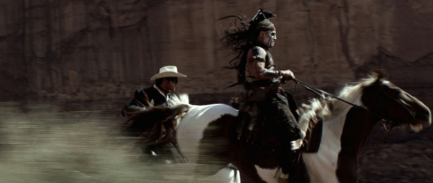 Armie Hammer stars as John Reid/The Lone Ranger and Johnny Depp stars as Tonto in Walt Disney Pictures' The Lone Ranger (2013)