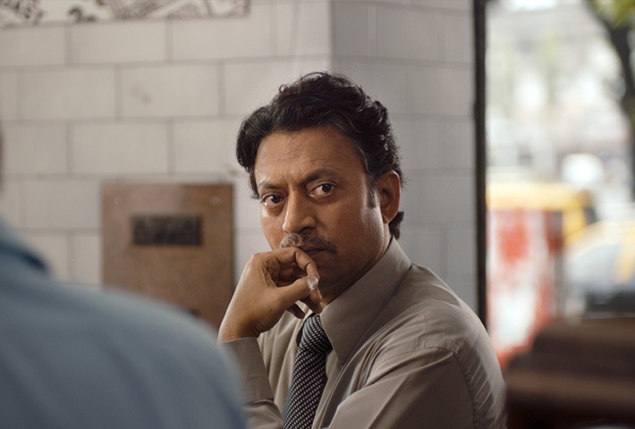 Irrfan Khan stars as Saajan Fernandes in Sony Pictures Classics' The Lunchbox (2014)
