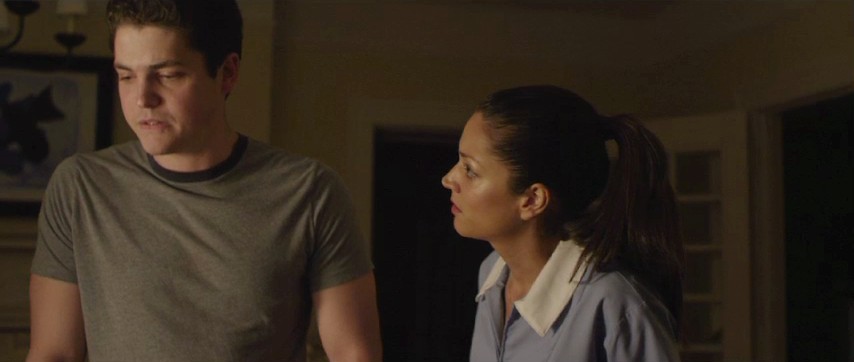 Philip Ettinger stars as Brandon and Paula Garces stars as Drina in Paladin's The Maid's Room (2014)
