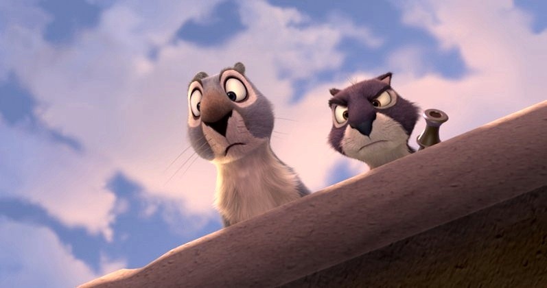 Grayson and Surly from Open Road Films' The Nut Job (2014)