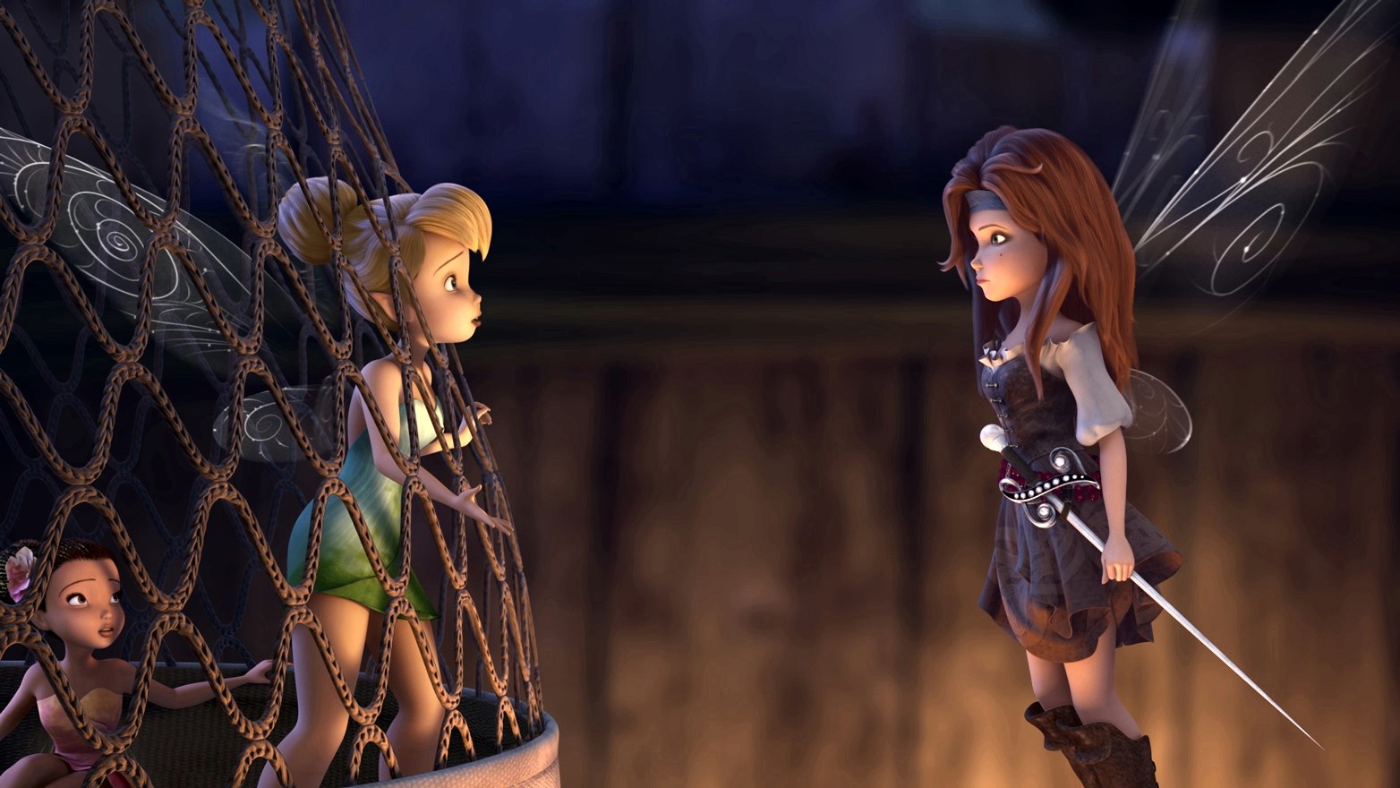 Tinker Bell and Zarina from Walt Disney Pictures' The Pirate Fairy (2014)